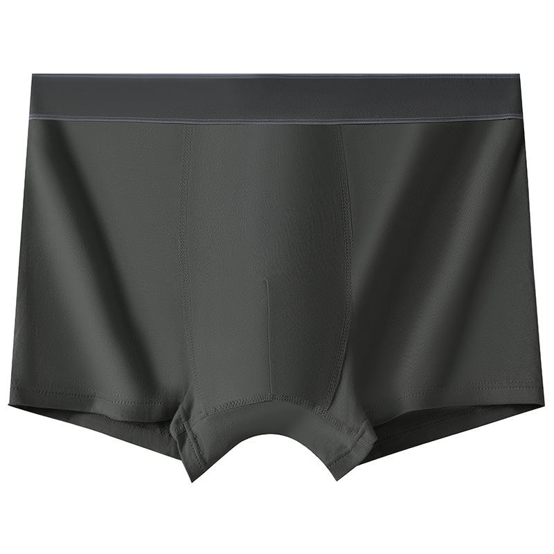 Men's Spring and Summer Simple Pure Color Cotton Breathable Antibacterial Crotch Underwear