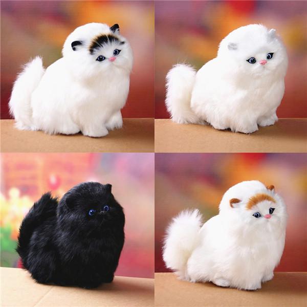 Simulation Sound Cat Stuffed Plush Sounding Cats Toys Soft Electric Cute Simulation Cat Plush Toy