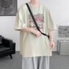 Unisexs Cotton Tshirts White 5XL Unisexs Oversized T Shirt Summer Casual Wear Letter Anime Print Tee Shirts for Unisex Male Clothes