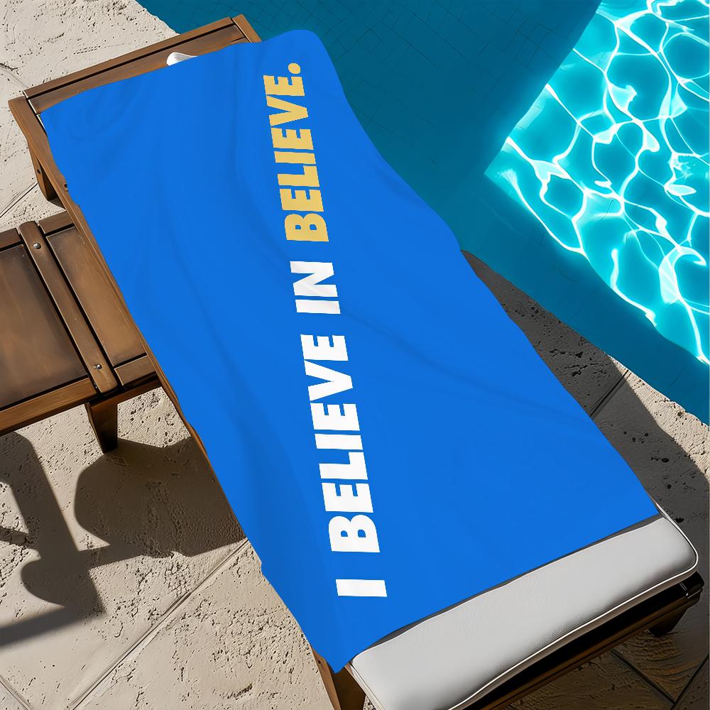Ted L-lasso Show B-Believe Towel Beach Quick Dry Soft Pool Towels Gift for Travel Gym Shower Camping Sports