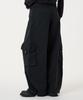 UNKNOWN PLANET Curved Cargo Cotton Pants Black