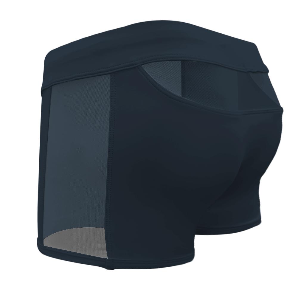 Herren-Badehose, passend für sexy Badebekleidung, Strandkleidung, Bräunen, Surfen, schwarze Blume