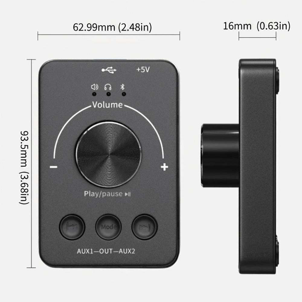 One-Key Volume Control Knob 2 In 1 Multimedia PC Speaker USB Volume Controller PC Use