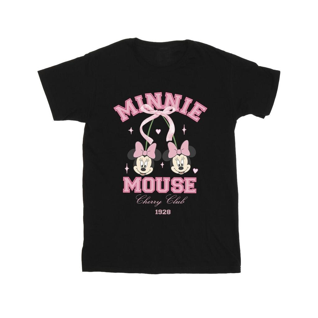 Disney Girls Cherry Club Minnie Mouse Cotton T-Shirt