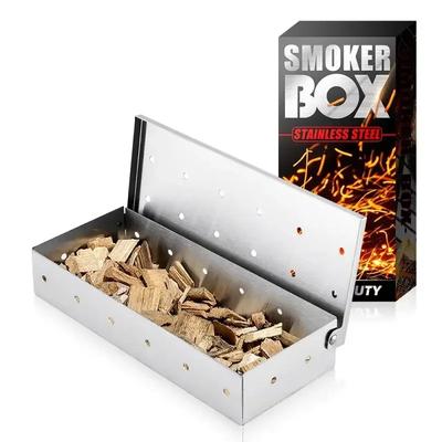 1 Adet Barbekü Aksesuarları Açık Hava Paslanmaz Çelik Tütsüleme Soğuk Tütsüleme KUTUSU Barbekü Tütsüleme Kutusu Barbekü Izgarası Mutfak için Barbacoa Tütsüleme