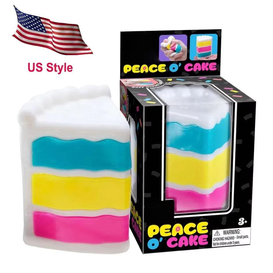 Summer Limited Time Discount Price Cake Squeeze Toy Super Soft Stress Relief Squishy Ball Anxiety Relief Fidget Toy For Adults