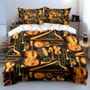 Musical Instrument Pattern Decor Soft Skin-Friendly Bedding Set Includes 1 Duvet Cover And 2 Pillowcase Gift