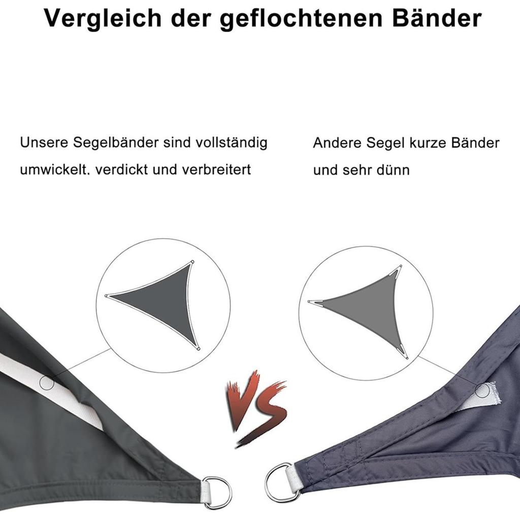 Waterproof Sunshade Awning: Rainproof Rectangle/Square Canopy for Outdoor Courtyard/Balcony