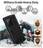 Für Samsung Galaxy S25 S24 S23 S22 S21 S20 Plus Note 20 Ultra 360 Vollmetall-Aluminium-Rüstungs-Halter-Hülle Stoßfeste Abdeckung