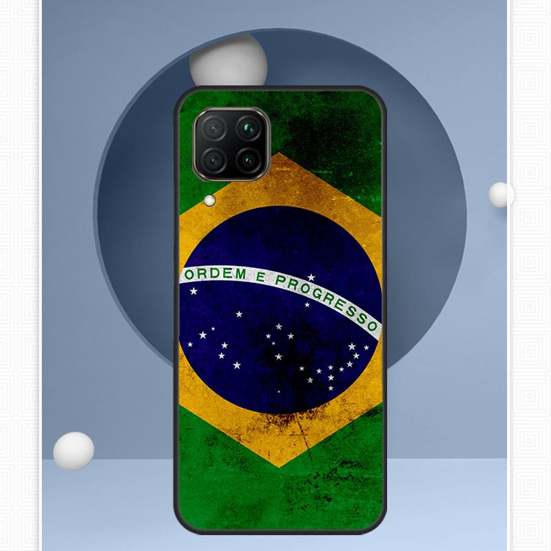 Brazil Brazilian Flag For Huawei P30 P60 Pro P20 P40 Lite Nova 9 10 SE 12s 12i 11i 8i Y91 Y60 Y70 Y72 Y90 Y61 Case