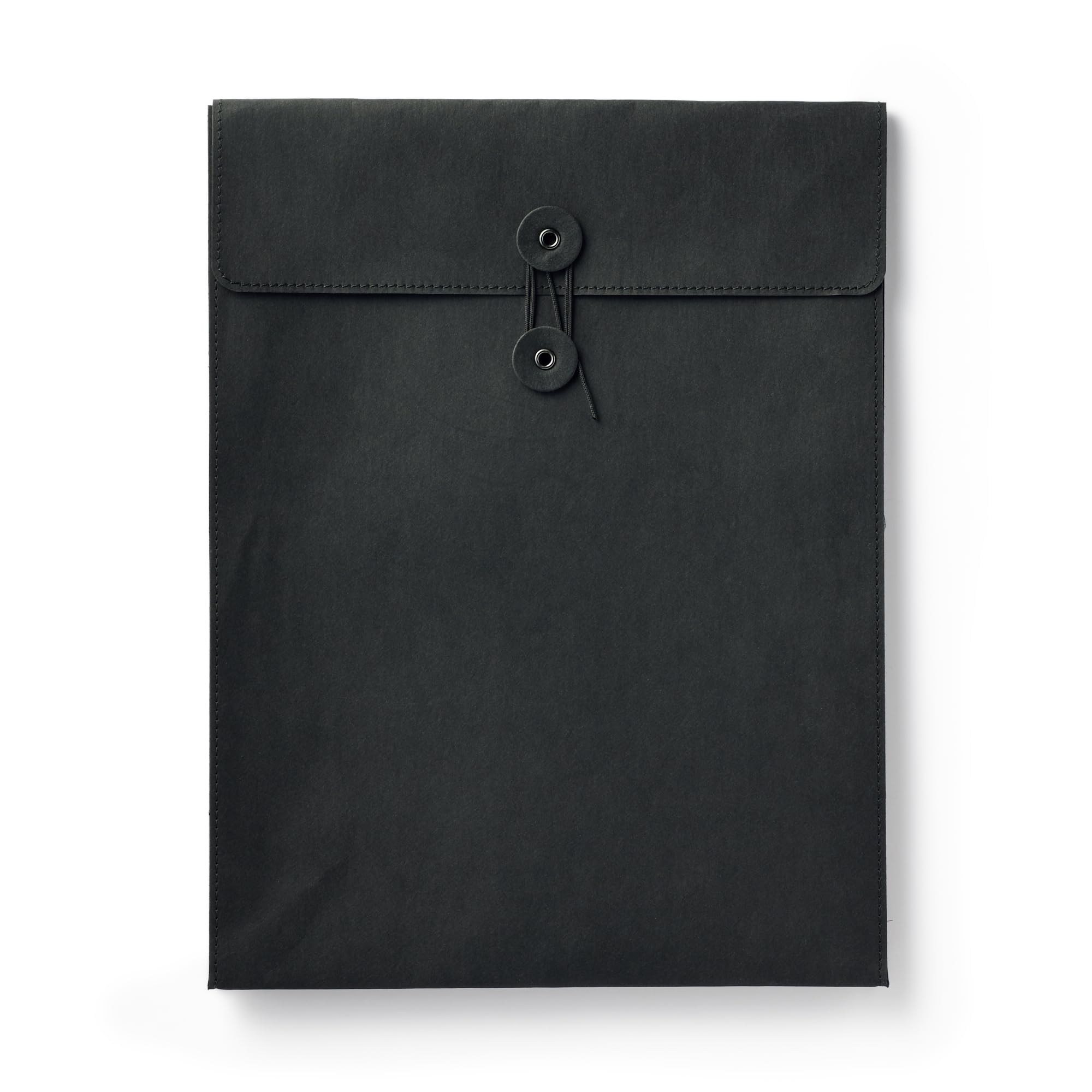 MUJI Jeans Label Document Case with A4 Dark 84925009 Drawstring, Size, Gray,