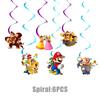 Super Mario Birthday Party SuppliesSet-Theme Inclusive Balloons Cake Topper BannerTableware Paper Plates & Napkins for Christmas