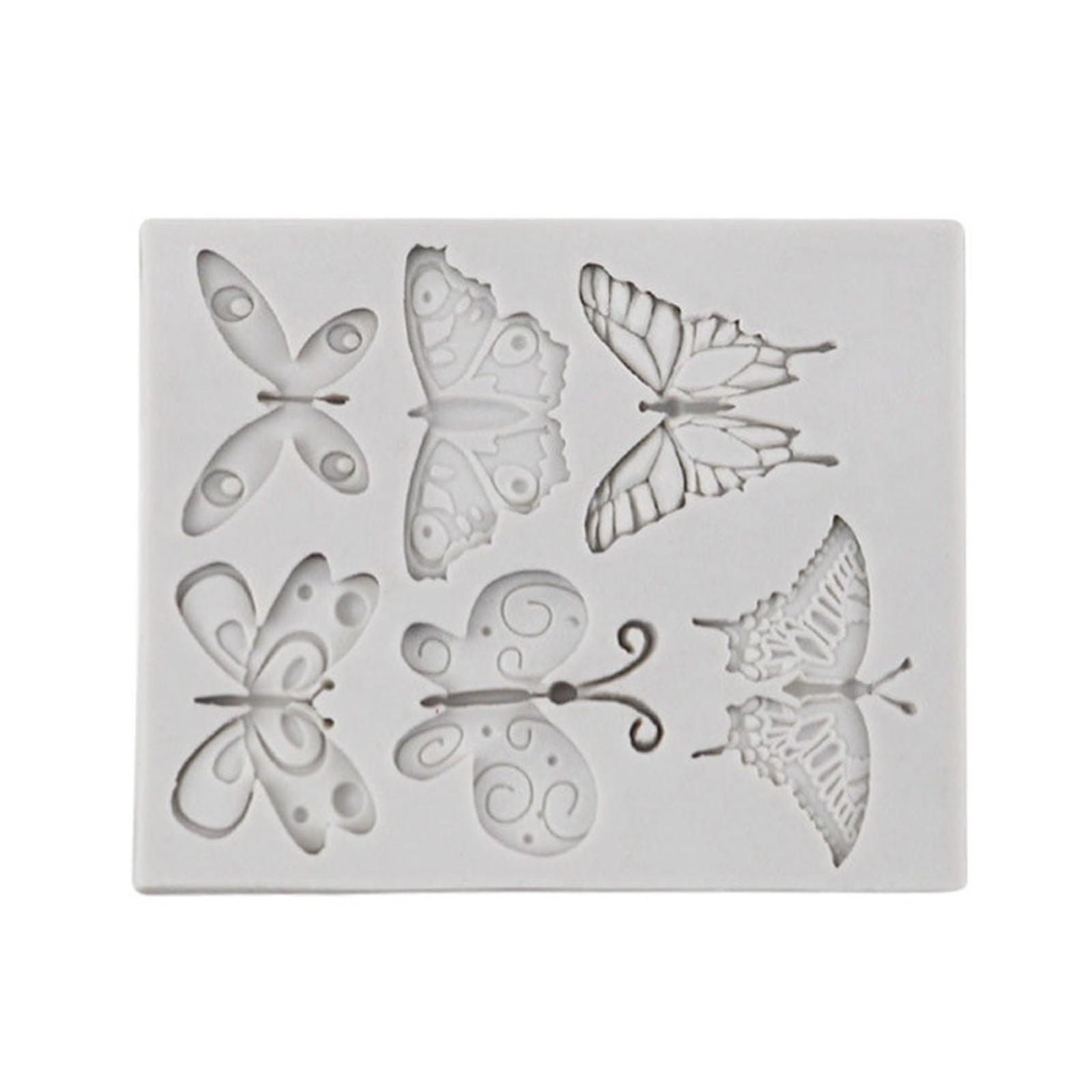 

DIY Butterfly Silicone Mold Flip Sugar Cake Silicone Mold Cake Decoration Baking Mold Western Point Accessories One Size серый