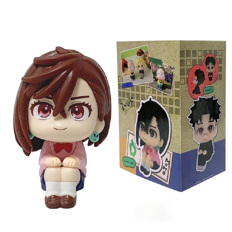 Neue DAN DA DAN Mini Q-Version Figur Ayase Momo Takakura Ken Anime Peripherie Spielzeug Desktop Auto Ornamente PVC Modell Weihnachtsgeschenk