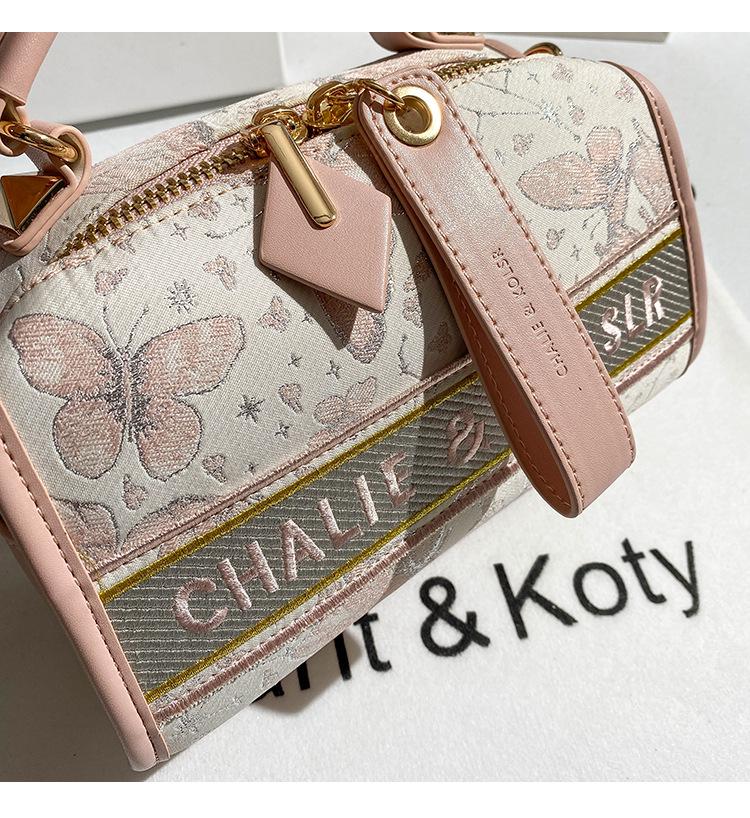 2024 Chinese Style Butterfly Boston Commuting Pillow Bag