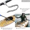 4 Pack Kayak Paddle Leash Lightweight Stretchable Coiled Kayak Rod Leash Lanyard for SUP Boating Canoeing Fishing Kayaking
