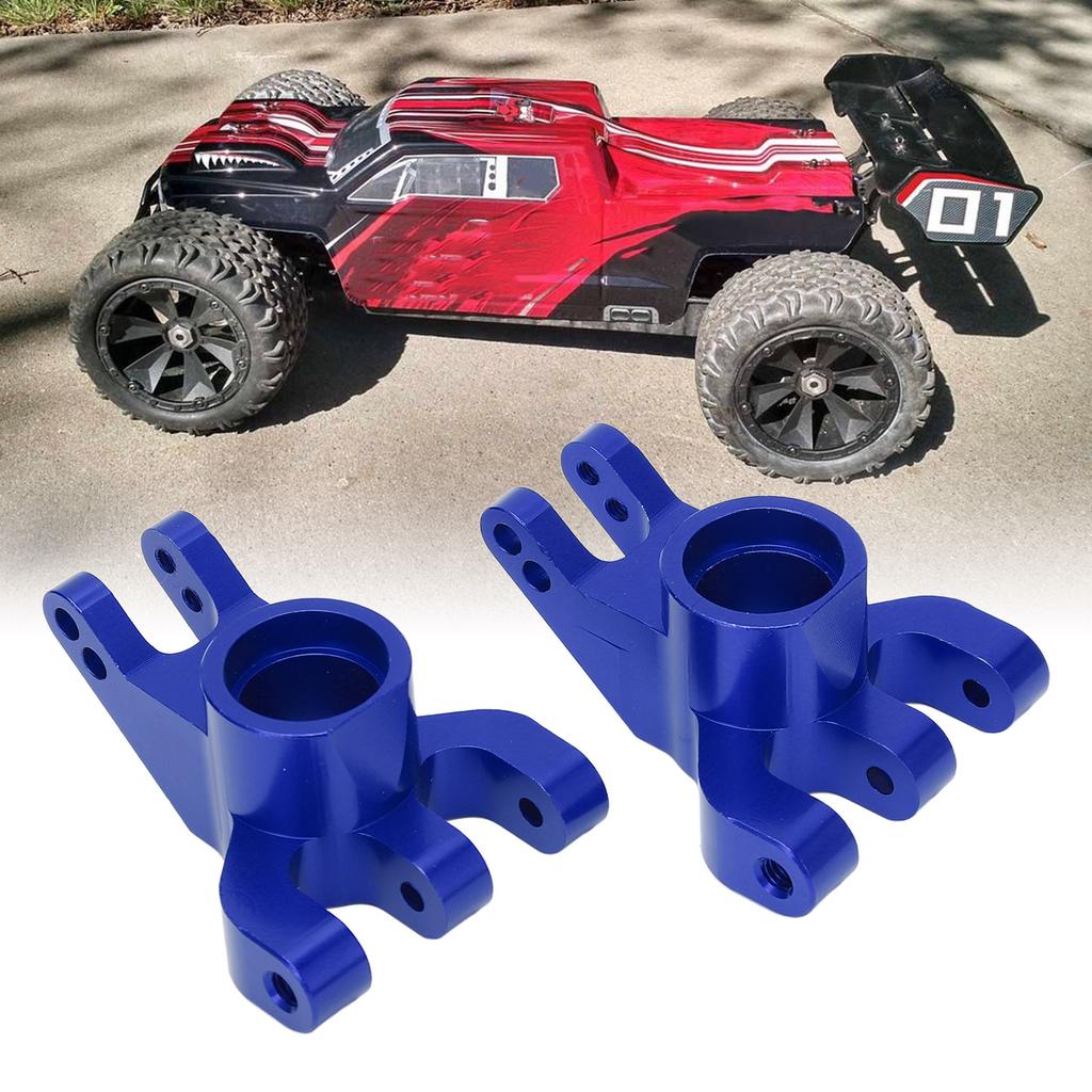 1 Pair RC Car Aluminum Alloy Rear Axle Hub Carrier Upgrade Part for   1:6   Model Car