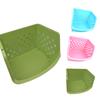 Plastic Corner Shelf Unit Organizer Bathroom Basket Storage Rack Holder