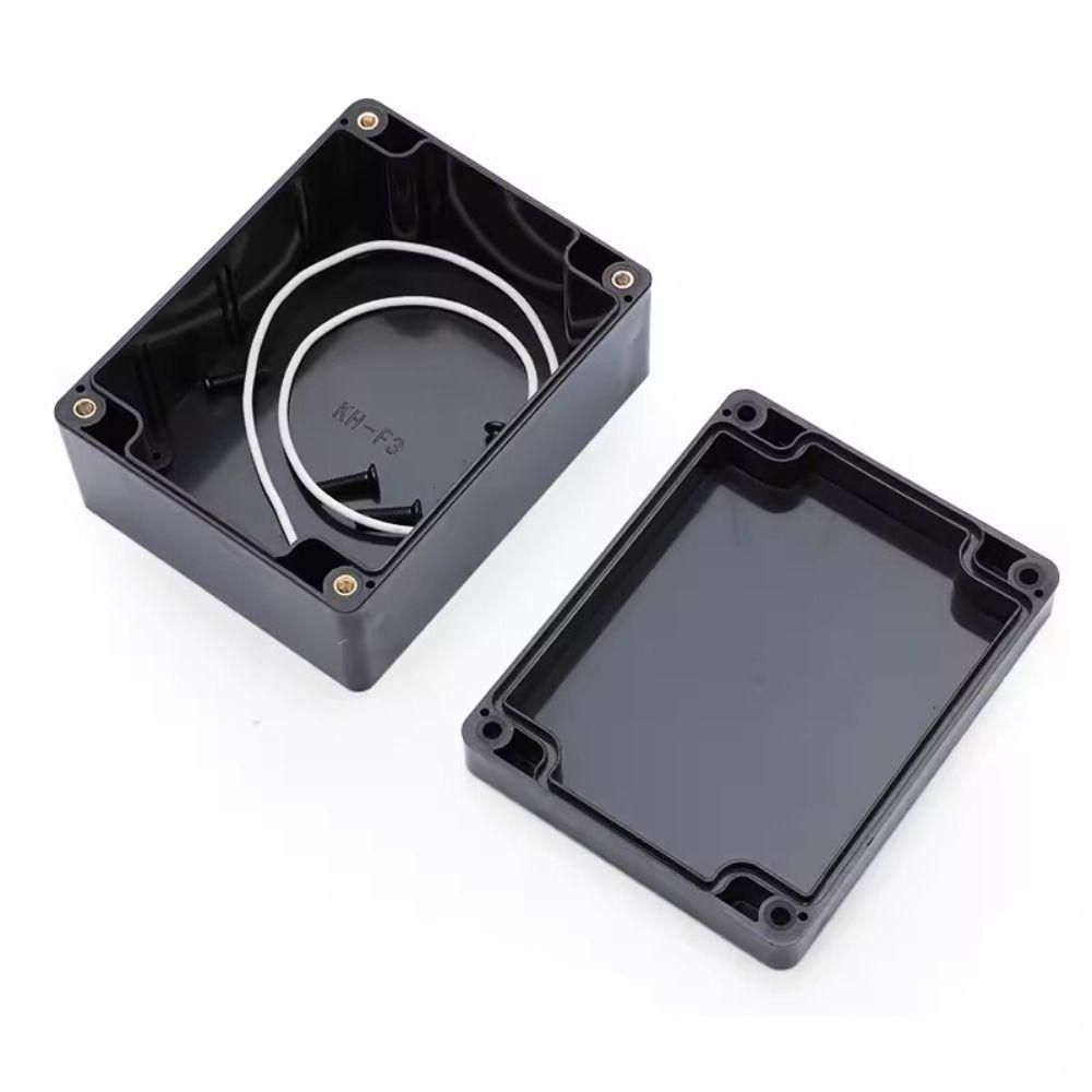 

Waterproof DIY Housing Instrument Electronic Project Box ABS Plastic Black Power Box Three Layers Security Monitoring Case