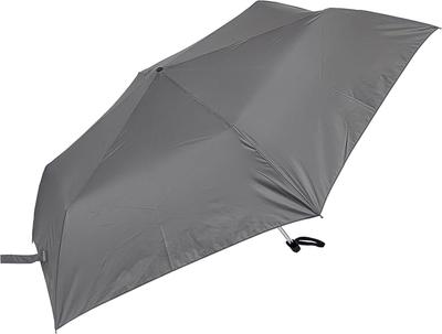 Rose Sangyo Long Mini Folding Solid Flat 82600520 Men's Umbrella, 60cm, Umbrella, Color, Gray,