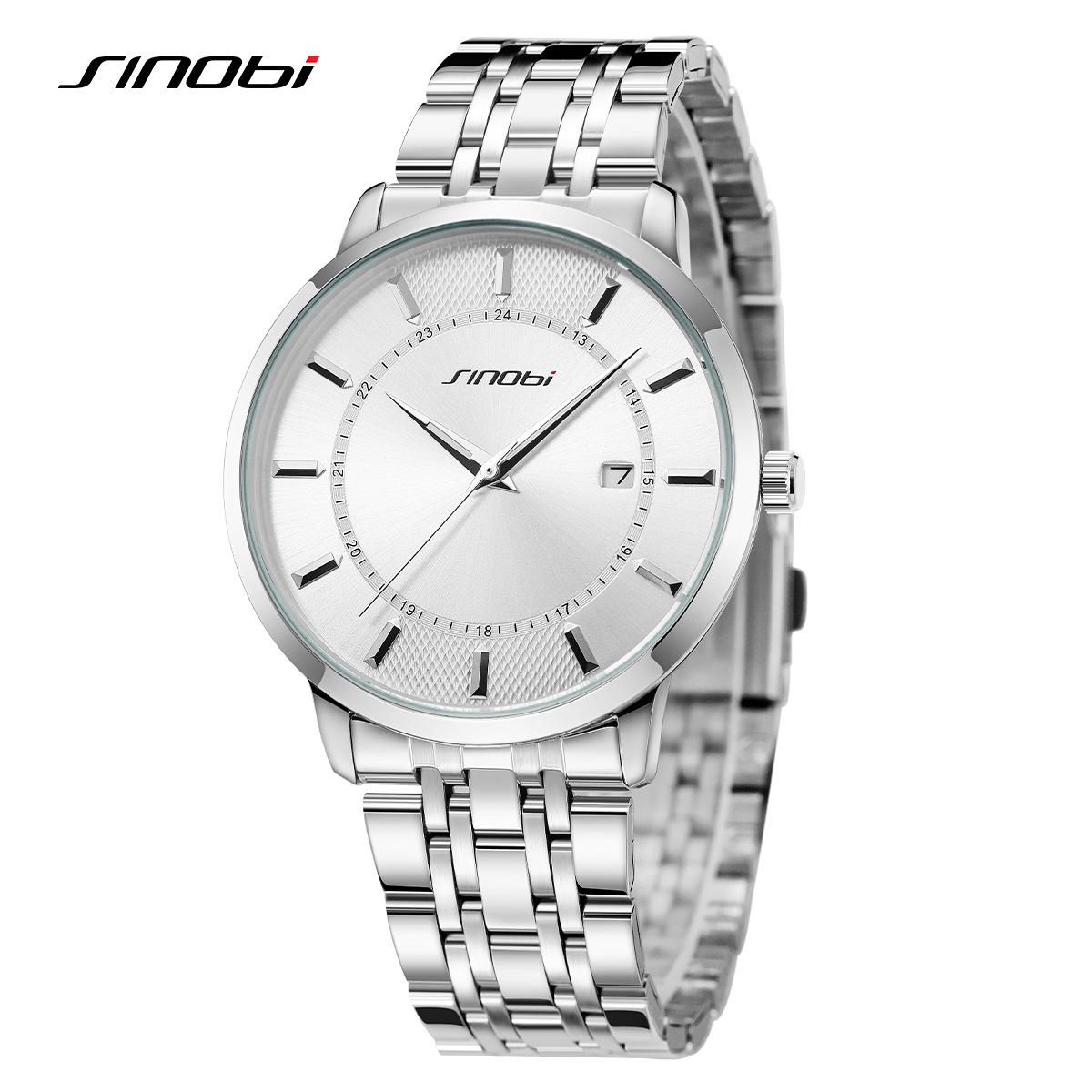 Men S Watch Steel Belt Calendar Couple Watch Women S Watch Simple Quartz Watch 9895