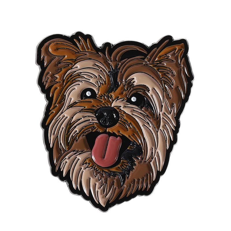 Cute Dog Set Enamel Pins Custom Corgi Border Collie Pattern Brooches Lapel Badges Clothes Animal Jewelry Gift for Friends