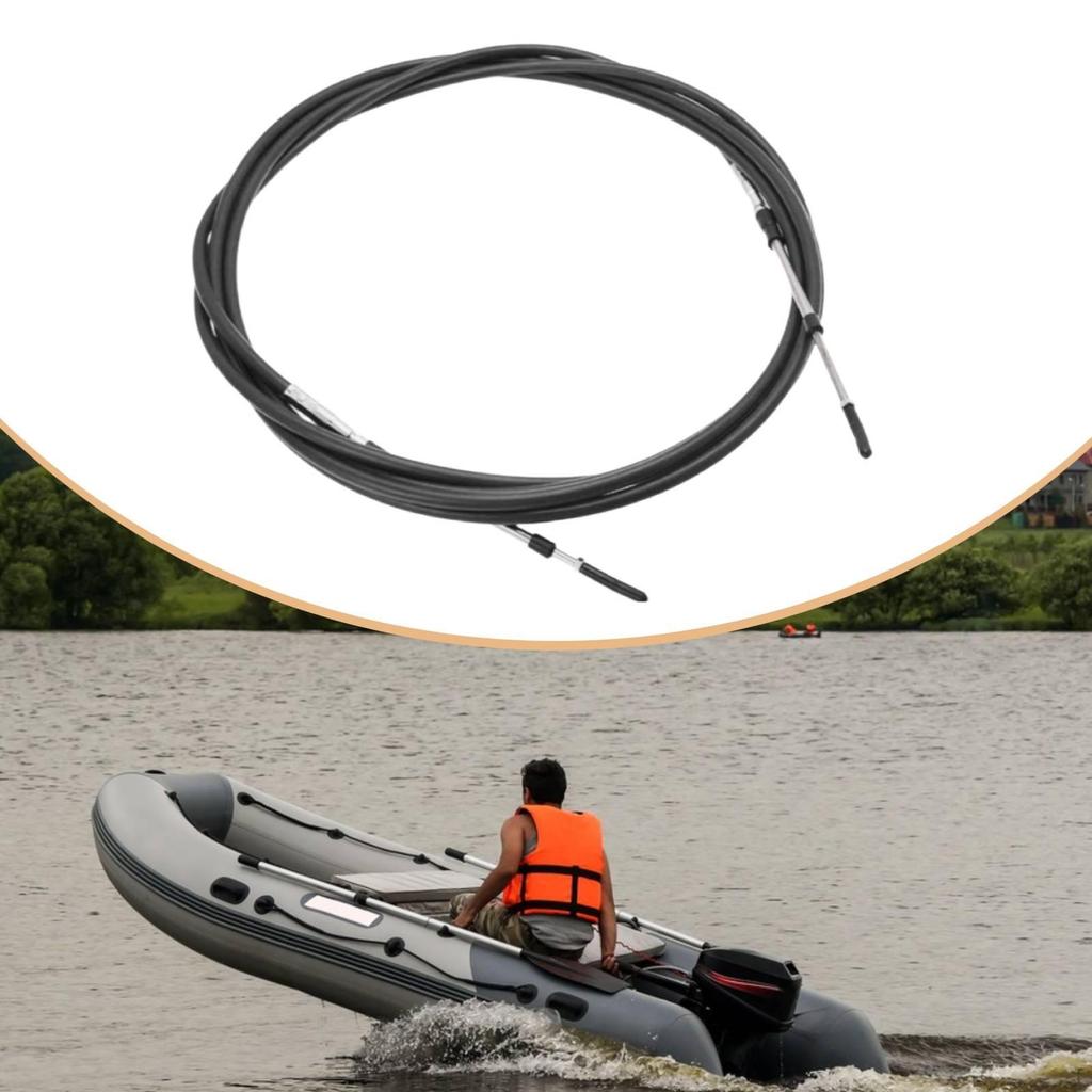 , Portable And Universal Throttle Control Cable for Outboard Motors, Boats Yachts.