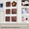 3/6pcs No Drill Magnetic Remote Holder - Wall Mount for TV/AC/DVD Remotes, White Space-Saving Design