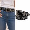 Gotische Nietengürtel Retro PU-Leder-Taillenband Vielseitiger Nieten Gürtel für Damen Herren
