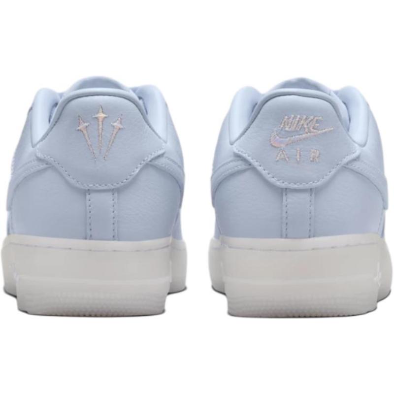 NOCTA X Nike Air Force 1 Slip Resistant Abrasion Resistant Low Top Kids' Skateboarding Shoes Light Purple Sneakers HQ1772-500