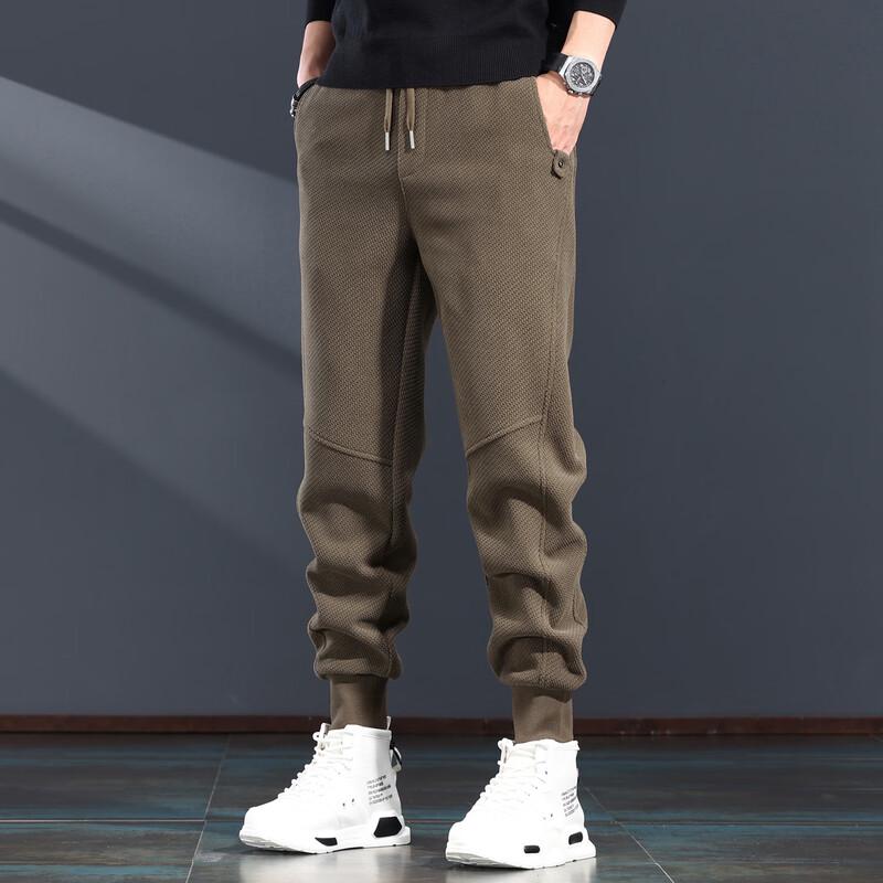 JieLeNuo Men's Chenille Loose Fit Sweatpants