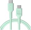 USB-C / USB-C Cable Greencell PowerFlex 120cm PD 100W Green Silicone