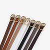 Simple Retro-Style Women's Slim Leather Belt - Fashion Accessory