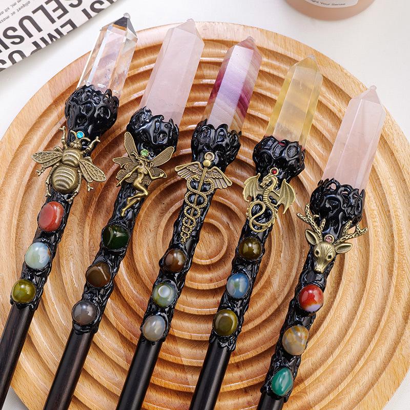 Pink & Purple Crystal Magic Wand - DIY Cosplay Halloween Scepter Cane