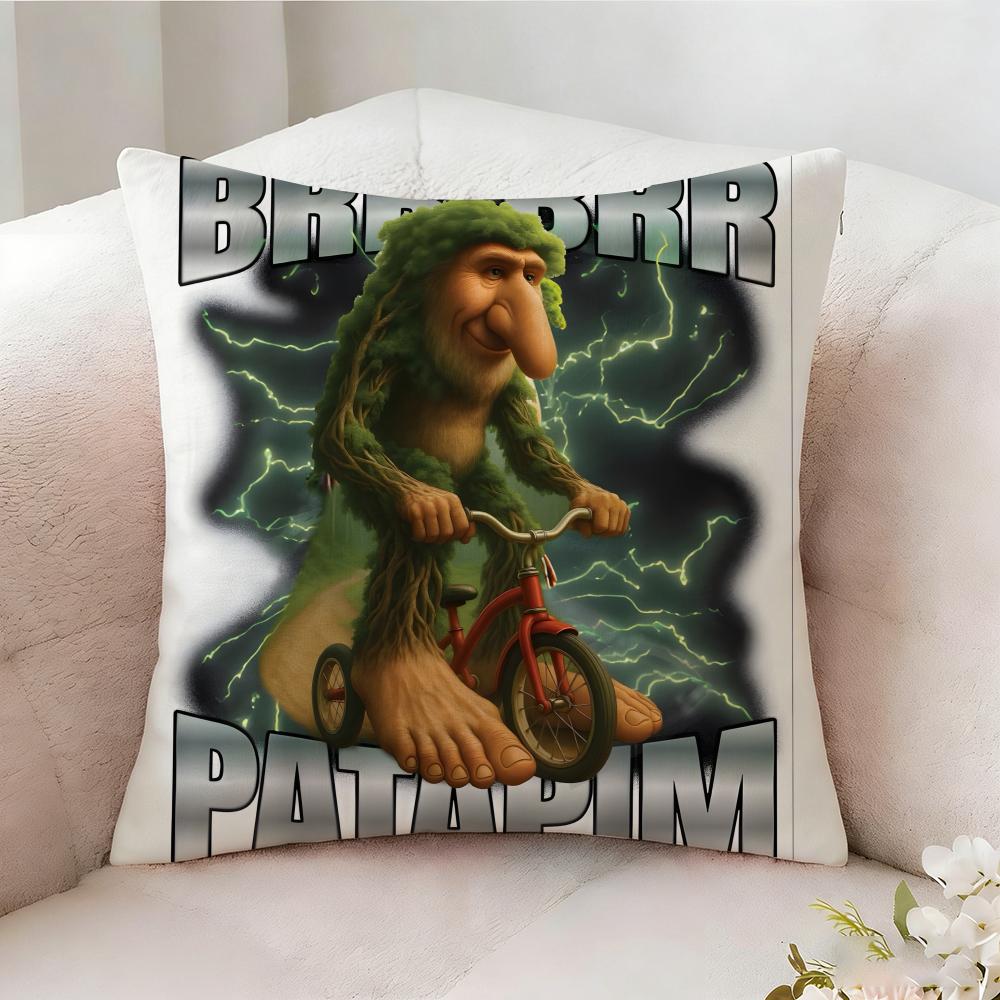 IItalian Brainrot Creative Animal Internet Pillow Case Pillowcase Doublesided Printed Sofa Cushion Bedroom Headboard Pillow