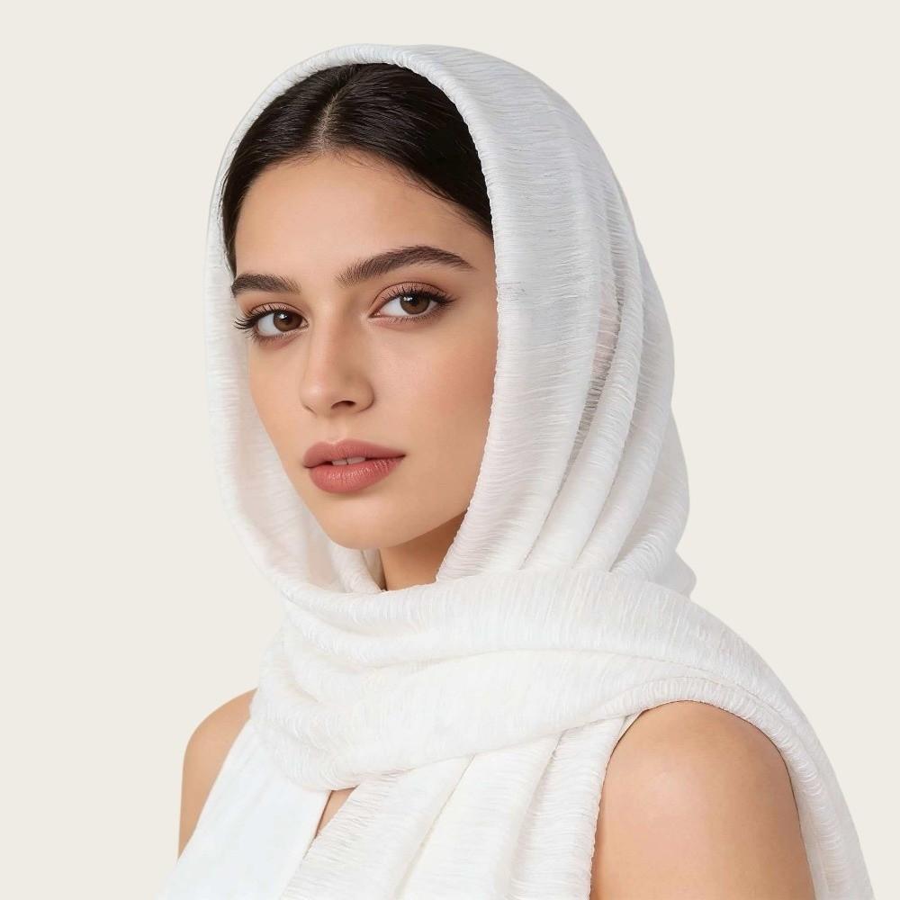 Solid Color Plain Headscarf Breathable Modest Shawl Wrap Fashion Long Hijab For Women