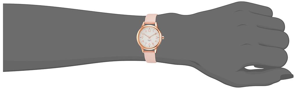 [Fieldwork] Watch Analog Casual Watch Juvia Waterproof Leather Strap White Dial ST257-3 Women's Pink