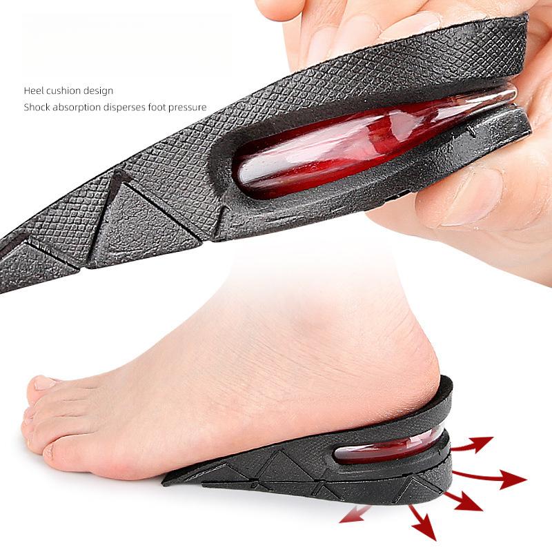 Adjustable Height Increasing Air Half Pad High Elastic Shock Absorption Sports Insole for Comfort and Support