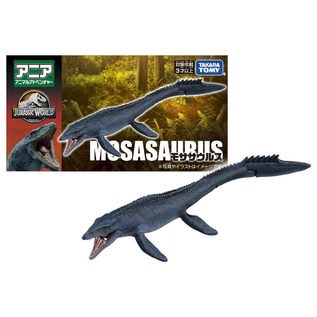 TAKARA TOMY Ania Jurassic World Mosasaurus Animal Dinosaur Toy Ages 3+