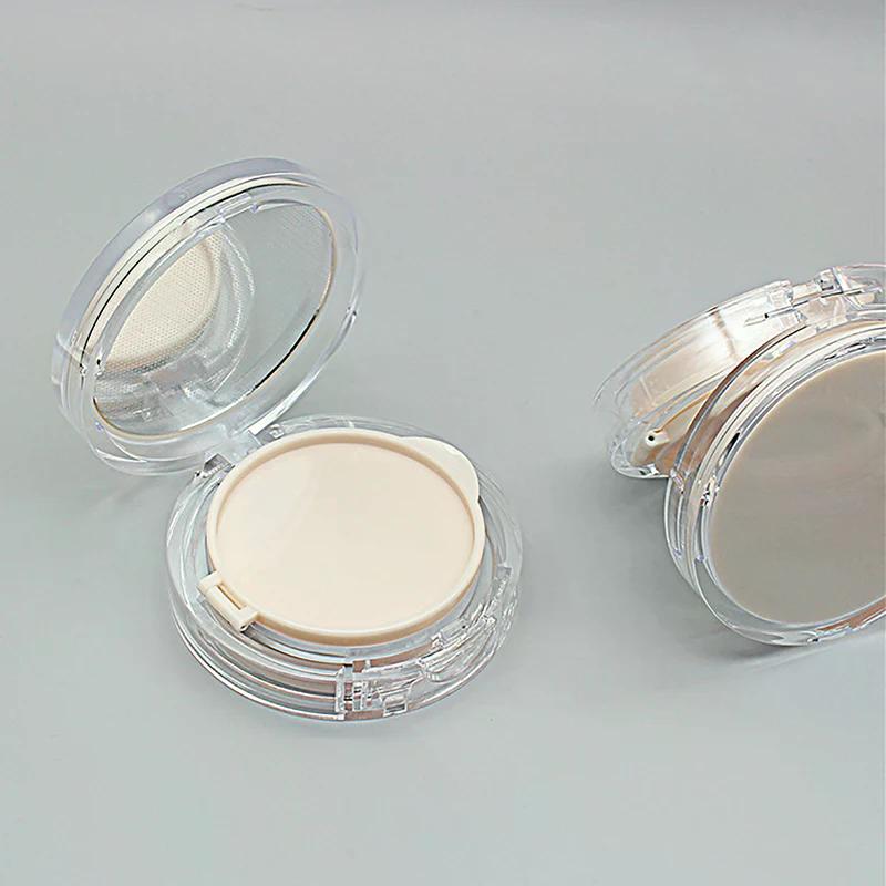 15g Empty Air Cushion Box with Sponge & Mirror, Portable Case for BB Cream Foundation