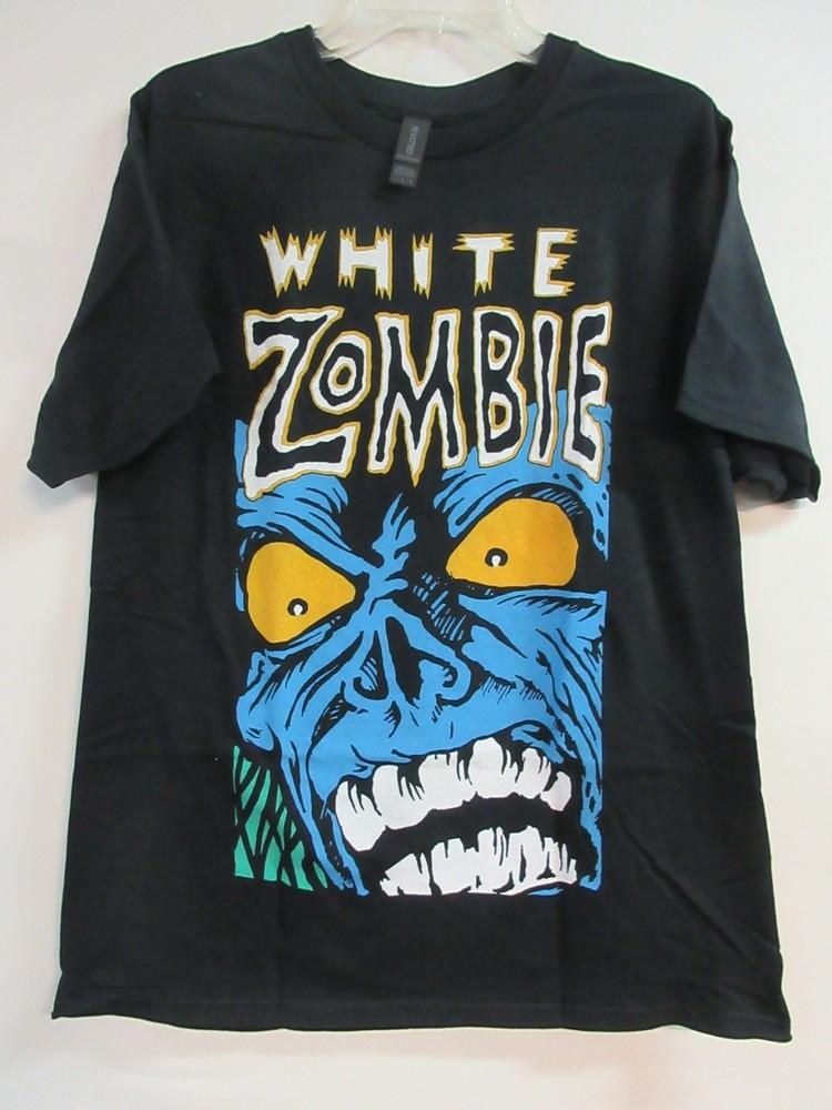WHITE ZOMBIE OFFICIAL MERCH  BLUE MONSTER YELL BAND CONCERT MUSIC  LARGE Unisex T-Shirt L