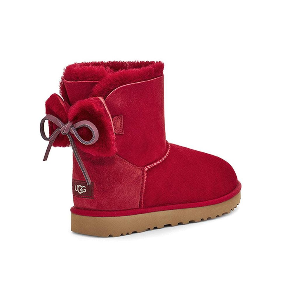 UGG Classic Dudble Bow Mini Snow Boots Red Women's 1103652-KSS