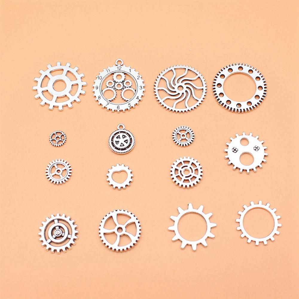 Charms Schlüsselschloss Werkzeug Gemischtes Set Anhänger Vintage Schmuckzubehör QC076