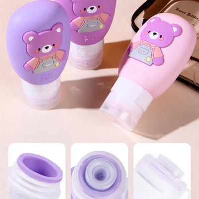 Flasche Hand , Lotion, Shampoo, Spülung, Kosmetikaufbewahrung, Niedliche Cartoon-Portionierungsflasche, Reiseflasche.