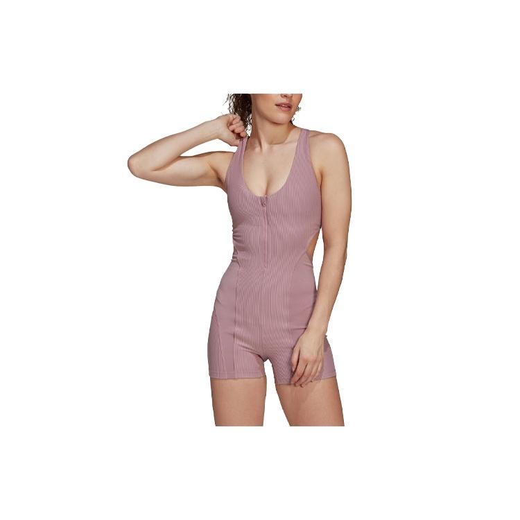 (WMNS) adidas Yoga Ribbed Bodysuit Asia Sizing Purple Women s HD9545 XL