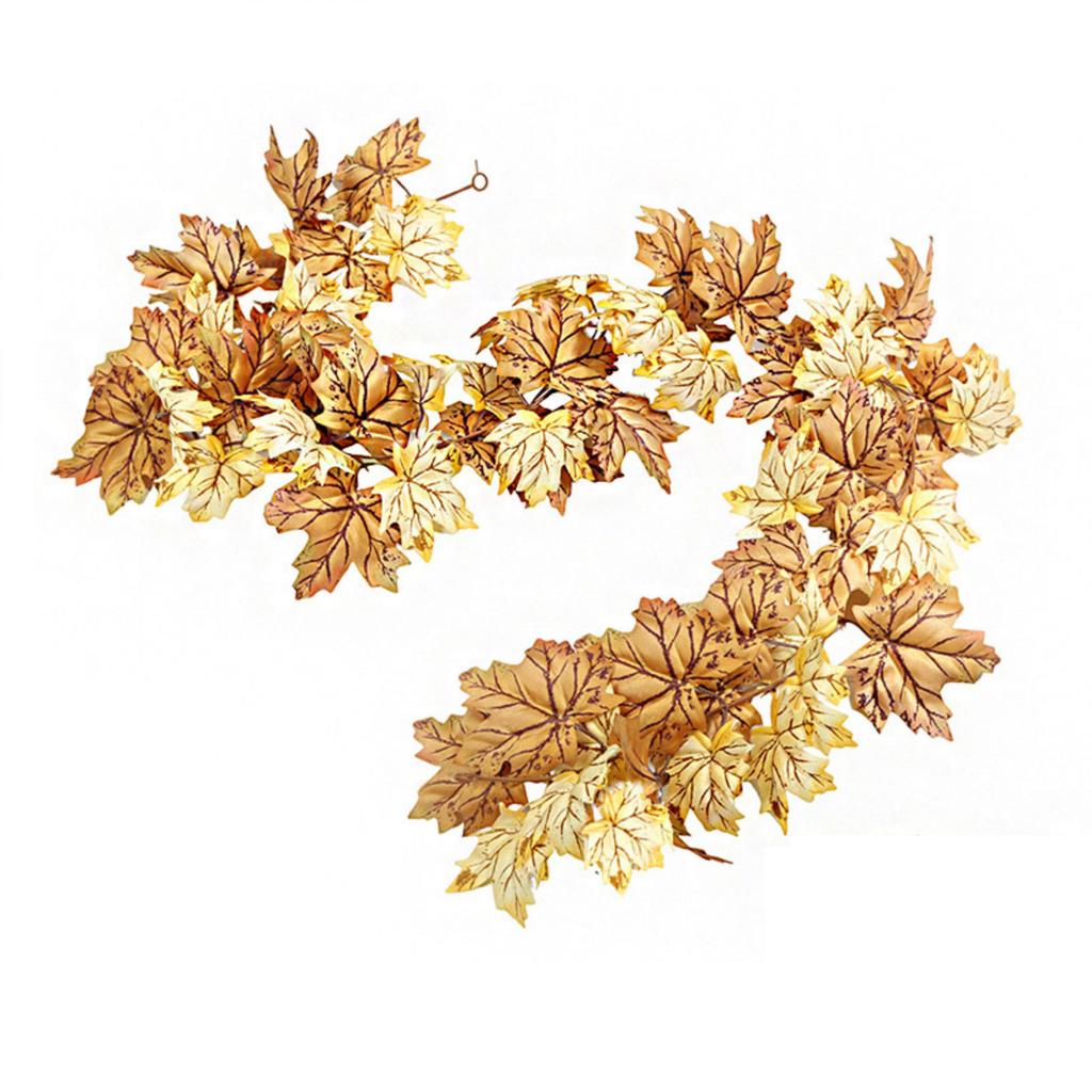 1 Piece Artificial Maple Leaf Garland for Halloween Thanksgiving Decor - 175cm Wall Hanging