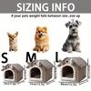Cozy Pet House for Indoor Cats and Small Dogs, Removable Washable Pet Bed House with Soft Cushion, Warm Winter Pet Sleeping Nest