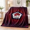שמיכת פלנל מודפסת LOSC Lille FC, חימום ונוחות, כיסוי מיטה לקישוט הבית בפנים