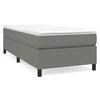 3144384 vidaXL Bed Base and Mattress Dark Grey 90x190 Cm Fabric
