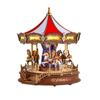 3D Wooden Puzzle Carousel Music Box With LED Lights Gear Model Building Construction Craft Kits Xmas Gifts for Adult
